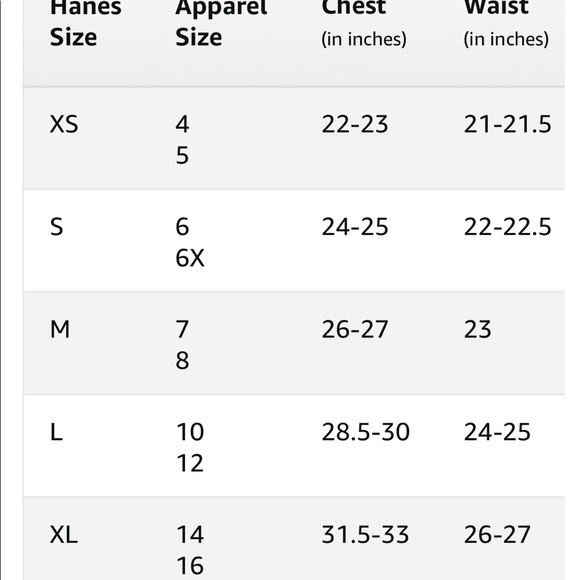 New Hanes girls tagless camis(5) - Picture 4 of 4